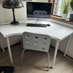 IKEA Corner Desk With Chair