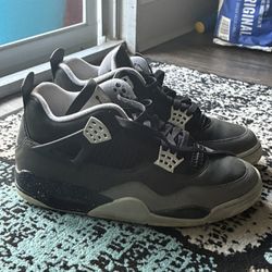 Jordan 4’s Fear Black And Gray Size 9