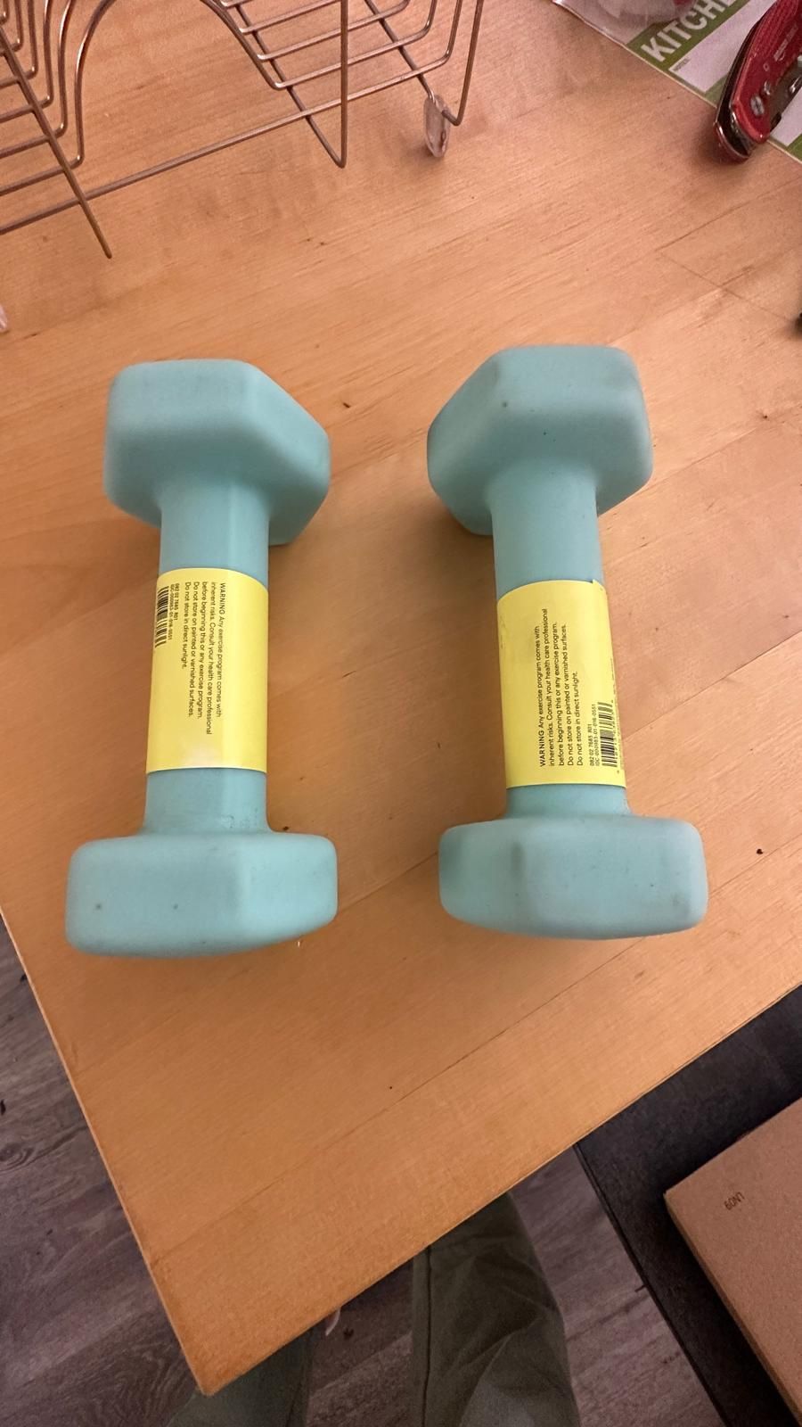 Pair of 5 lb Dumbbells – Cute & Compact – Pickup in Los Angeles (90007)