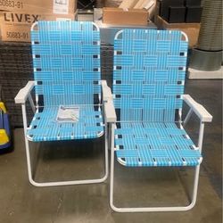 New Outsunny Set of 2 Patio Folding Chairs, Classic Outdoor Camping Chairs, Portable Lawn Chair Set