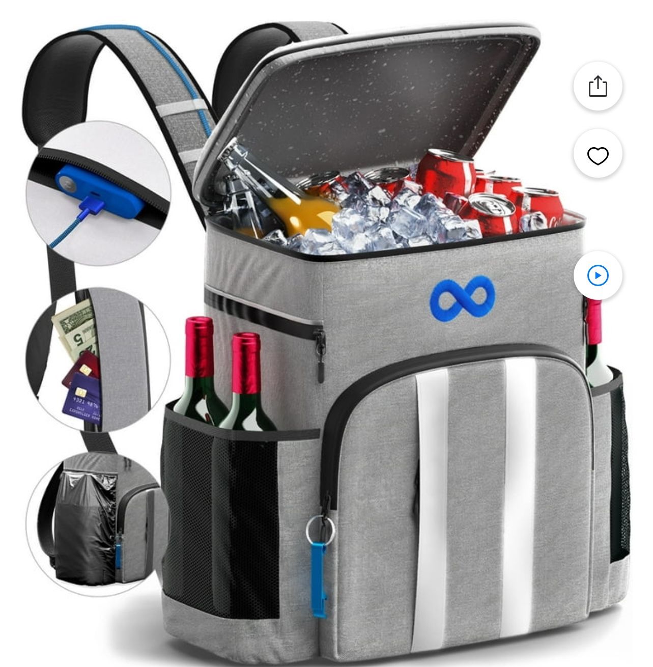 Insulated Picnic Backpack (New, Never Used)