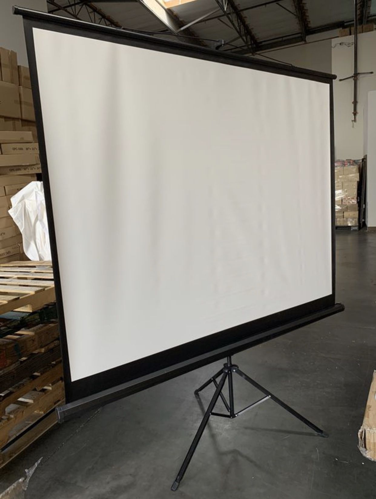 84-inch projector screen with stand