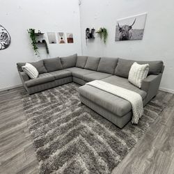 Gray Sectional Couch - Free Delivery 