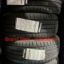 (4) - 225/50/18 Radar Dimax AS-9 Tires