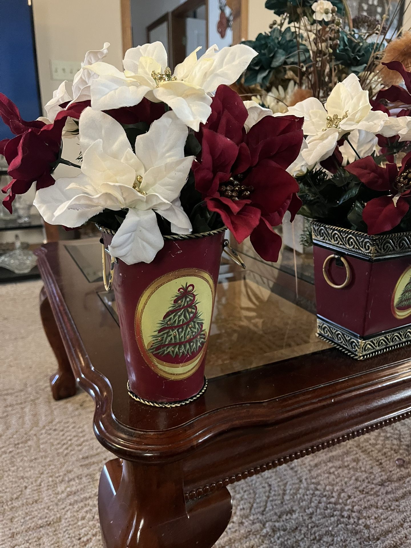 Metal Christmas Centerpieces
