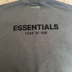 Essentials Fear Of God Black Crew Neck