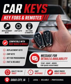 Cerrajero 24/7 🚗 Llaves Perdidas y Programación – Sioux City