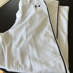 Under Armour White Baseball Pants Adult Medium