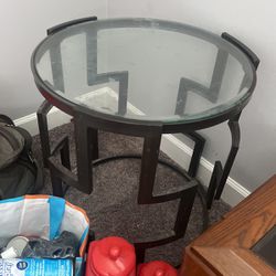 2 Tempered Glass Tables