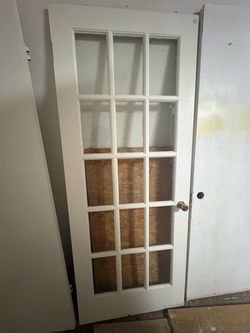 white glass door for exterior door 6ft by 32 inch