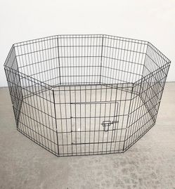Brand New $44 Dog 8-Panel Playpen, Each Panel 30” Tall X 24” Wide Metal Pet Gate Exercise Fence Crate Kennel