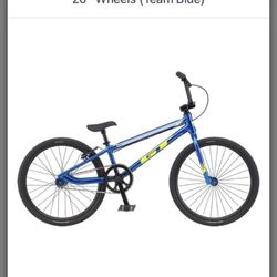 GT Mach One Expert 20" BMX un Complete Bike 2021 Team Blue