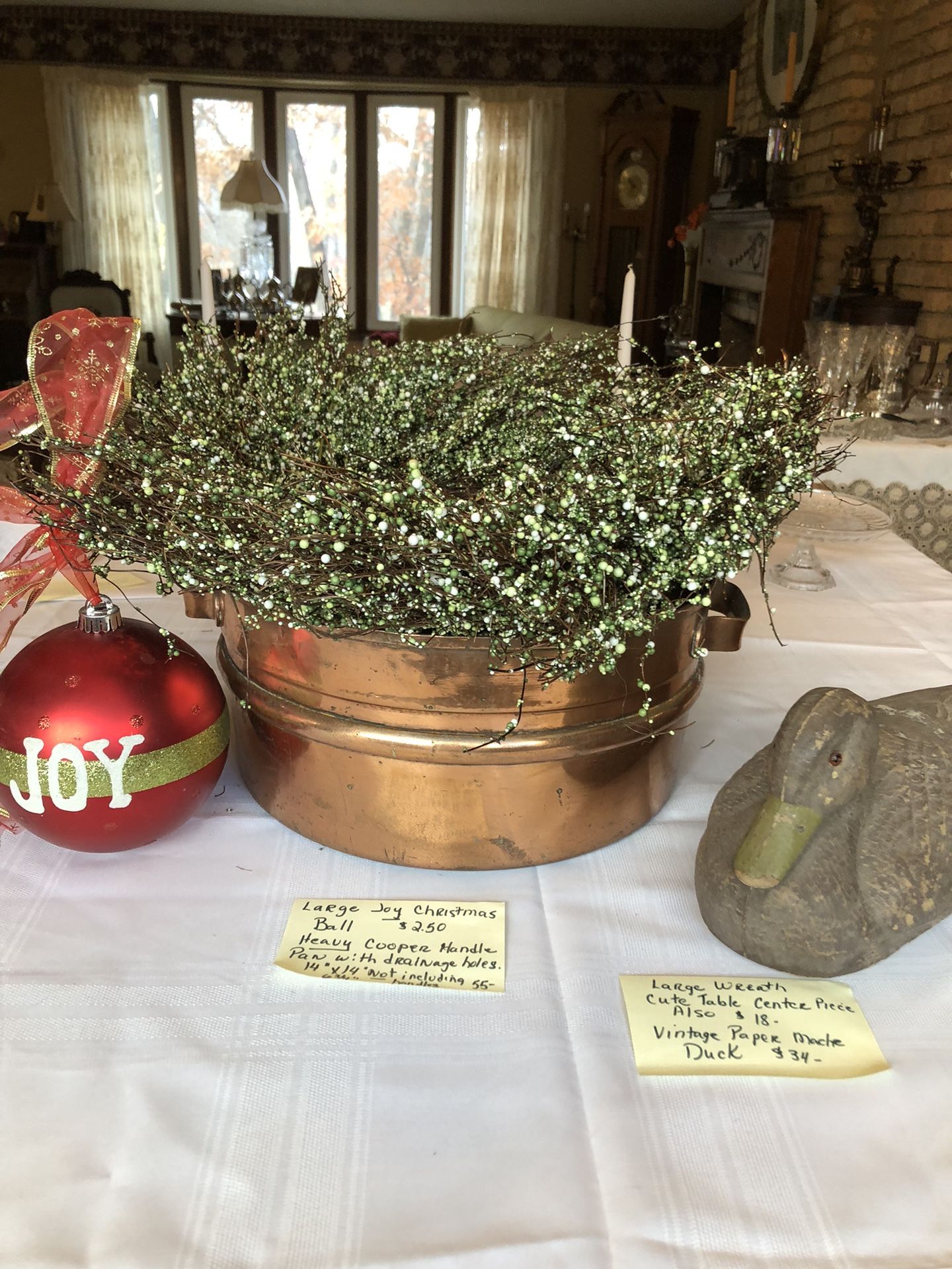 Antique Paper Mache Duck,Antique Heavy Copper Pot Cash/Venmo WBLAKE 