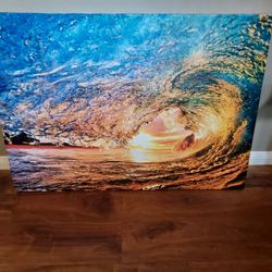 Hawaii Sunset Beach Canvas 