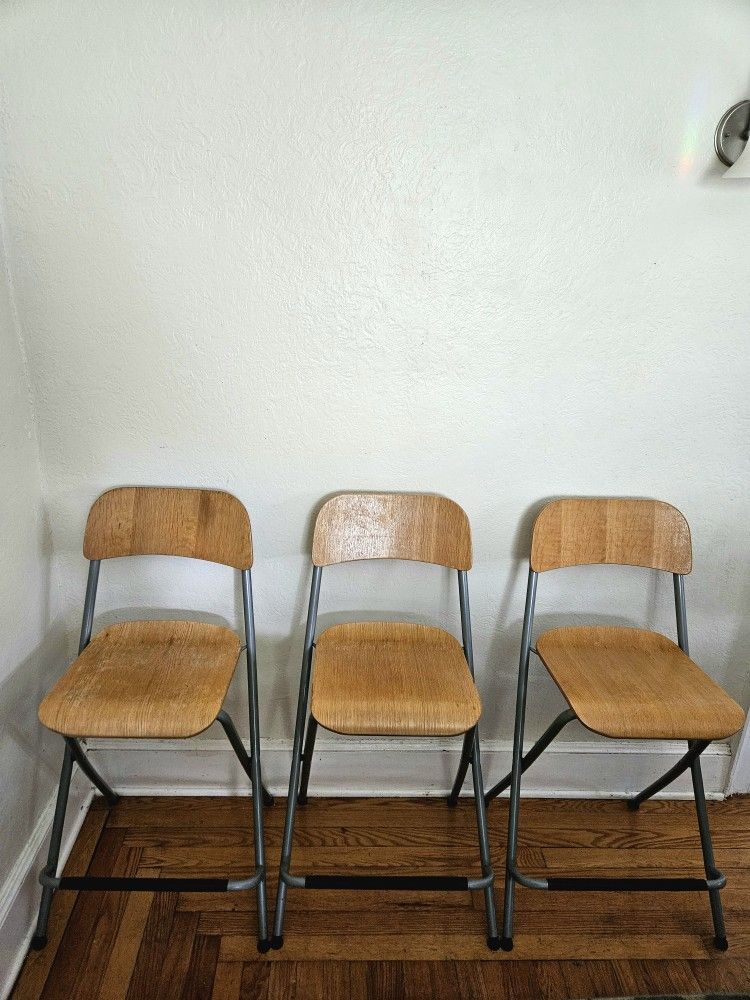 Folding Counter Height Bar Stools With Footrest