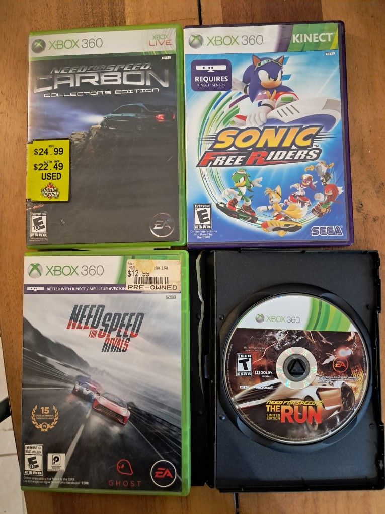 4 XBox Games $15
