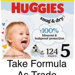 Huggies Size 5 Snug Dry -Diapers -pañales 