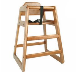 Wood Restaurant High Chairs