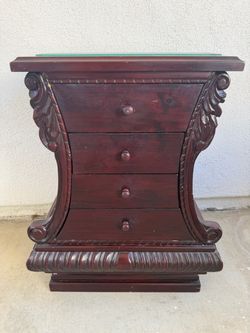 4 drawer side table