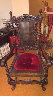 Antique Medieval Kings Chair