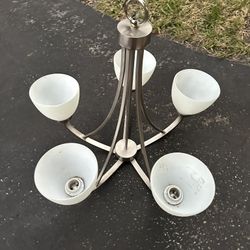 5 Light Silver Chandelier 