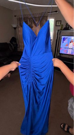 Royal blue Windsor dress