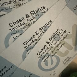 4 Chase And Status Tickets Thursday 