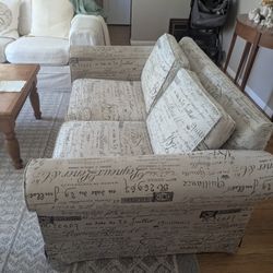 White Two Seat Sofa