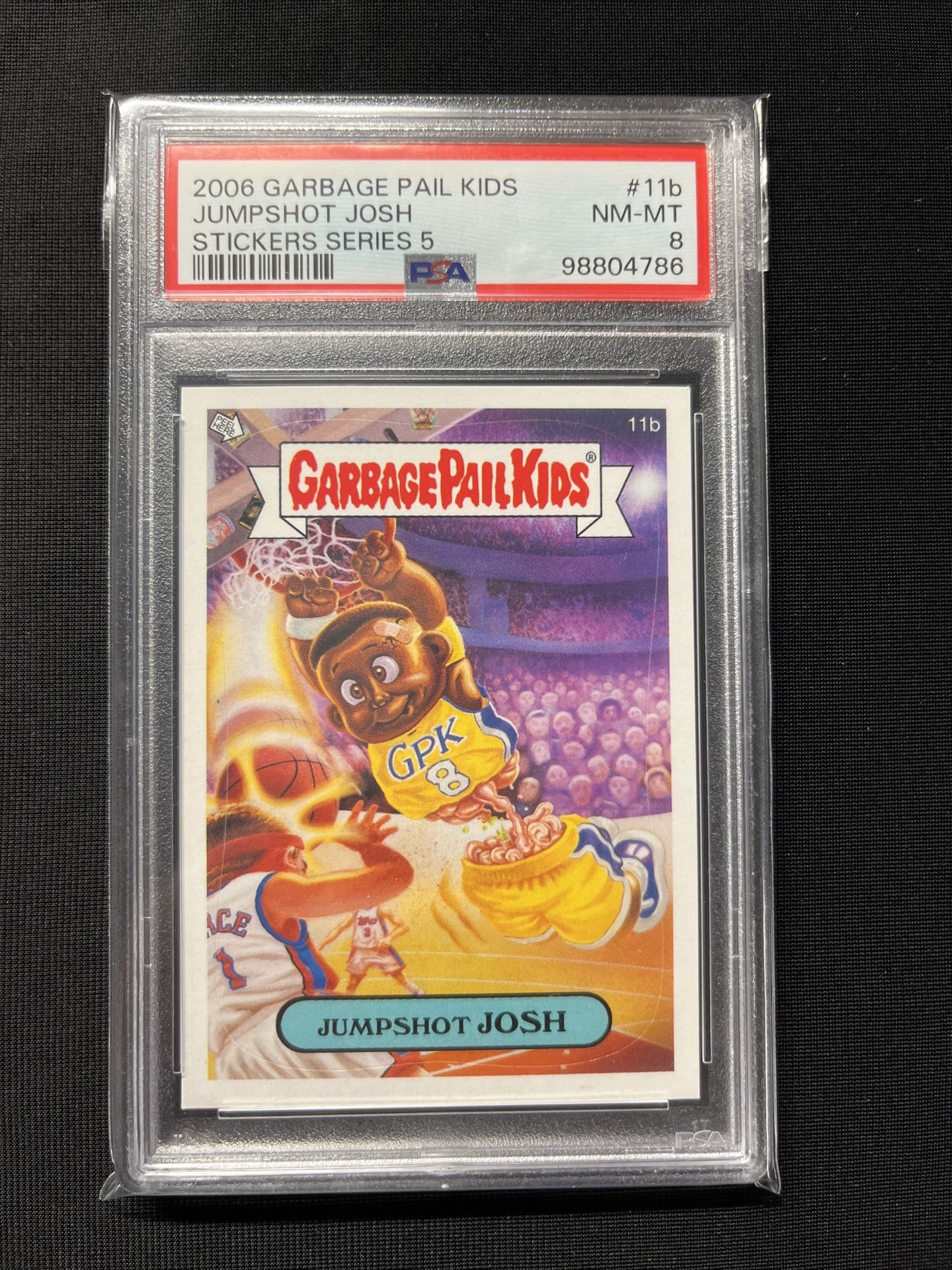Garbage Pail Kids Jumpshot Josh PSA 8