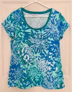 Isaac Mizrahi (S) Floral Short sleeve  Top