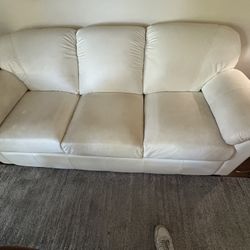 White Leather Couch