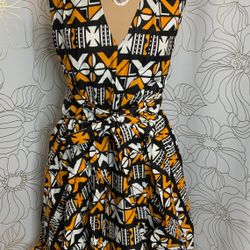 African Print Sundress Hi low