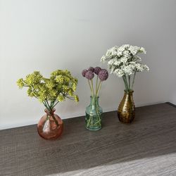 Artificial Flowers In Vases 