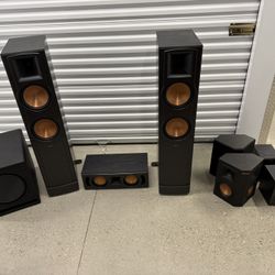 Complete Klipchs Surround Sound Speaker Set