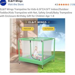 Indoor/Outdoor Kids Trampoline 