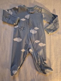 NEW! Baby Boy footy PJ's, Size Newborn