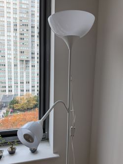 Floor uplight/reading lamp, white | by IKEA of Sweden