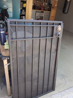Side iron door entry ready to hang