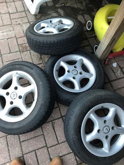 American racing wheels 14” 4x114.3 with tires