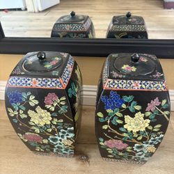 Decorativo  Porcelain Lidded Jars (Chinese)