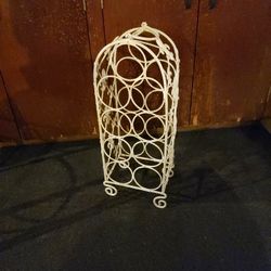 Painted Metal Wine Rack