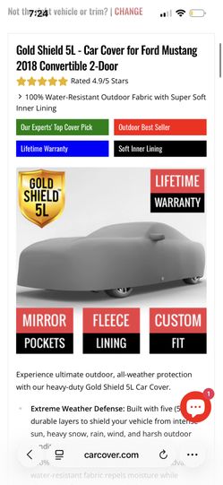 Ford mustang convertible Cover