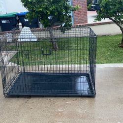 Heavy Duty Black Dog Cage