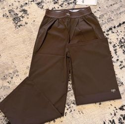 Brown wide leg pant small