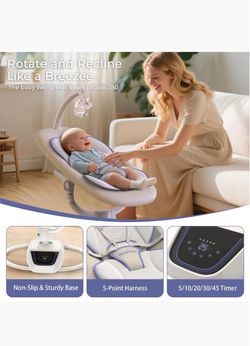 Mom Fann co electric 360 baby swing