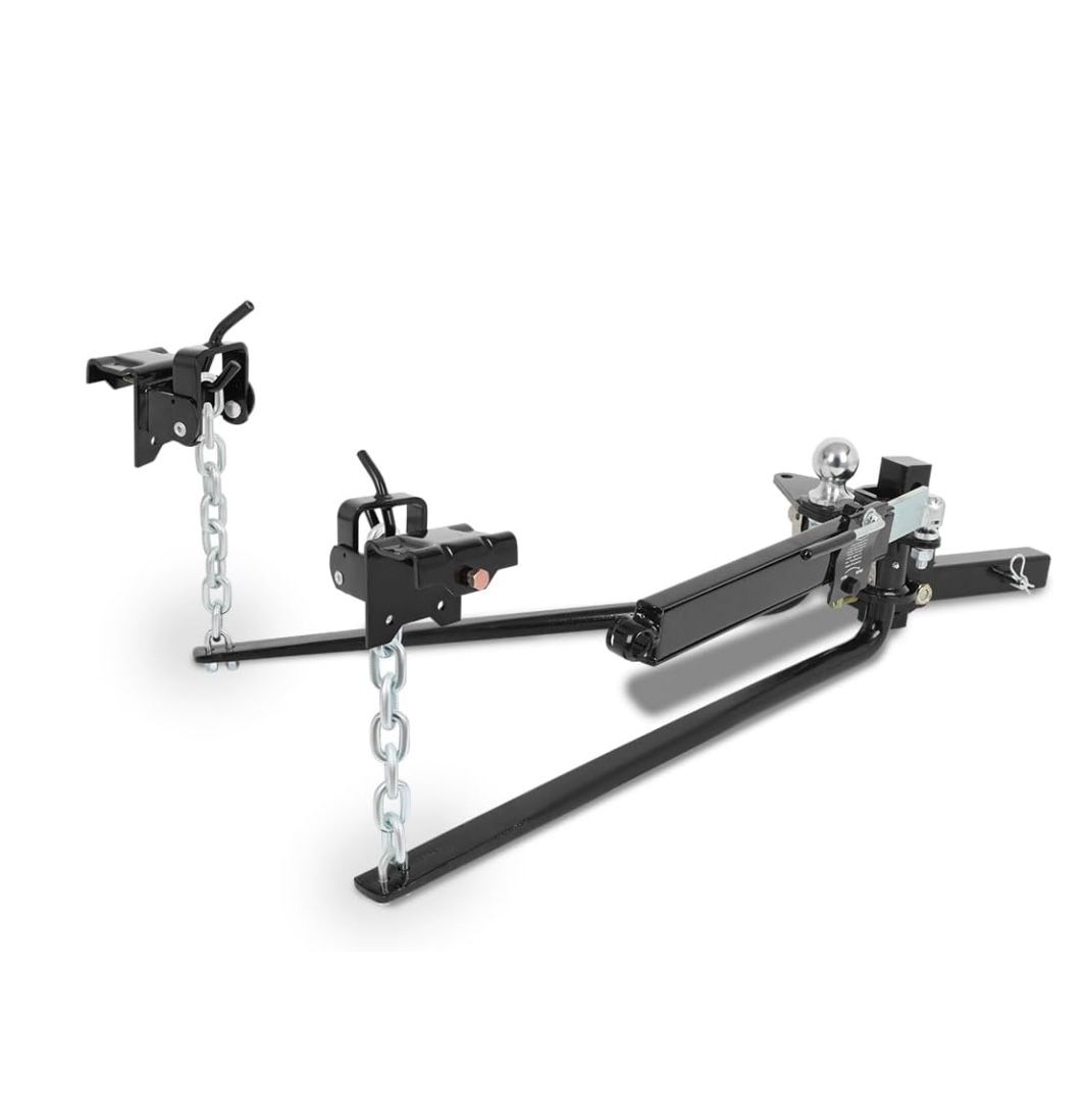 Hitch Stabilizer Kit for Travel Trailer RV, Max Towing 14000lbs, 2-Inch Shank, 2-5/16-Inch Ball Weight Distribution Hitch with Sway Control