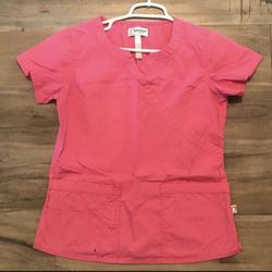 Peaches Pink Top Uniform Scrub Workwear Nurse