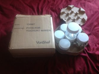 VonShef Yogurt Marker Replacement Jar, set of 7
