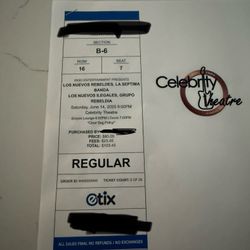2 tickets for La Septima Banda 