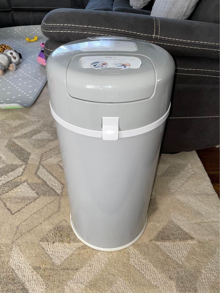 Bubula Premium Steel Diaper Waste Pail with Step Open